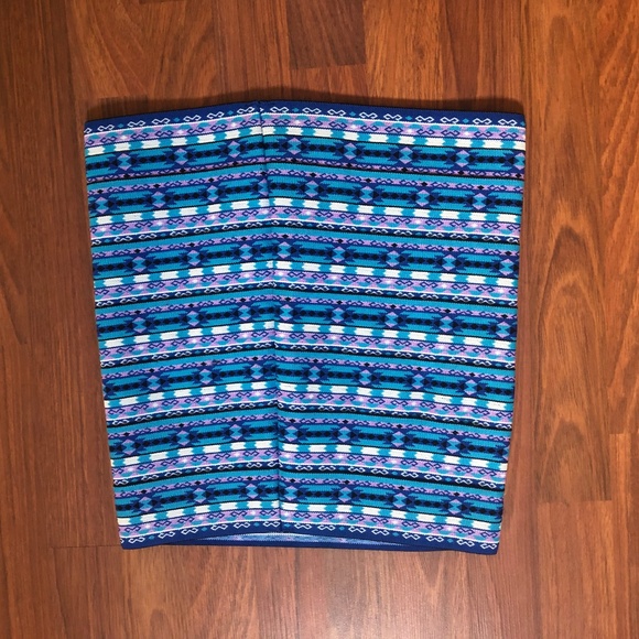 Pleasure Doing Business Bodycon Tight Micro Mini Bandage Skirt Size S Blue New - Picture 2 of 6